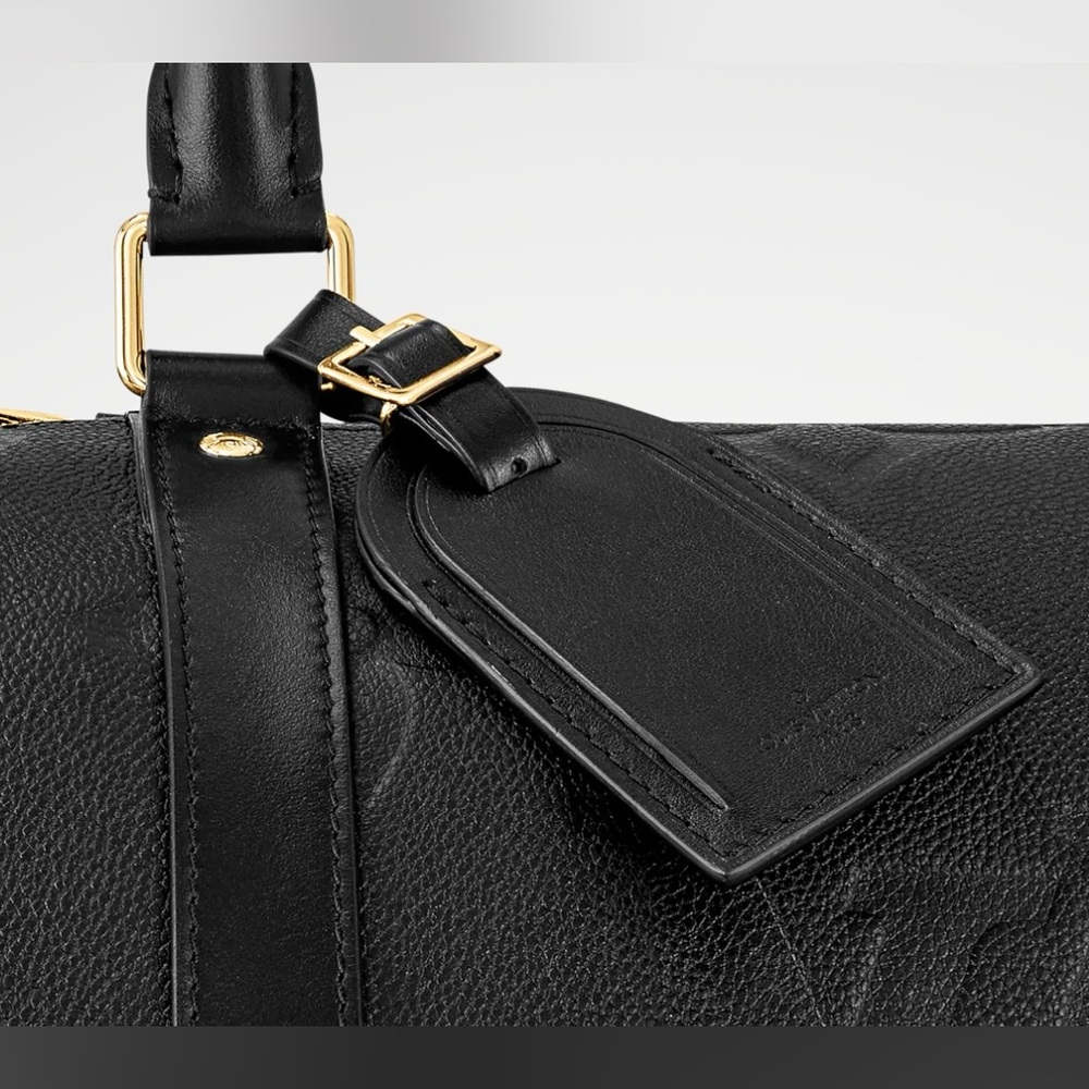 SOLD Louis Vuitton Keepall Bandoulière 45 Monogram Empreinte Giant Black - Picture 3 of 5